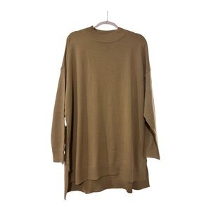 Belle by Kim Gravel Ribbed Knit Sweater in Camel